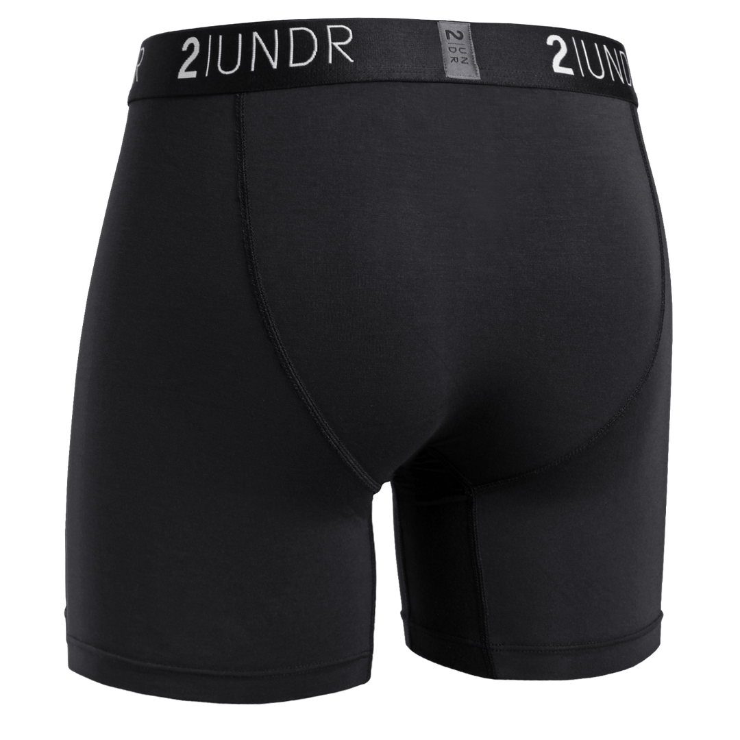 Swing Shift 6" Boxer Brief - Black/Grey