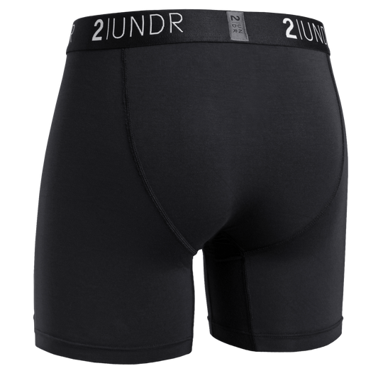 Swing Shift 6" Boxer Brief - Black/Grey