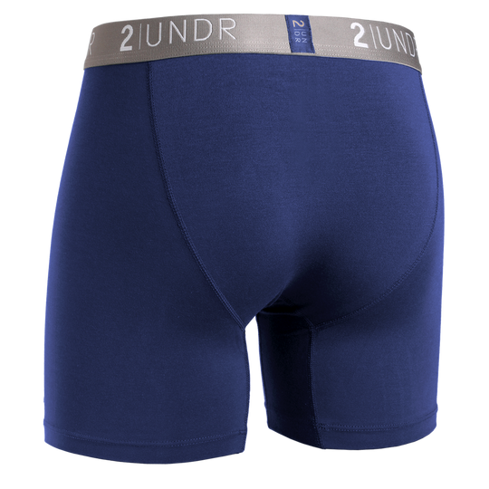 Swing Shift 6" Boxer Brief - Navy/Grey