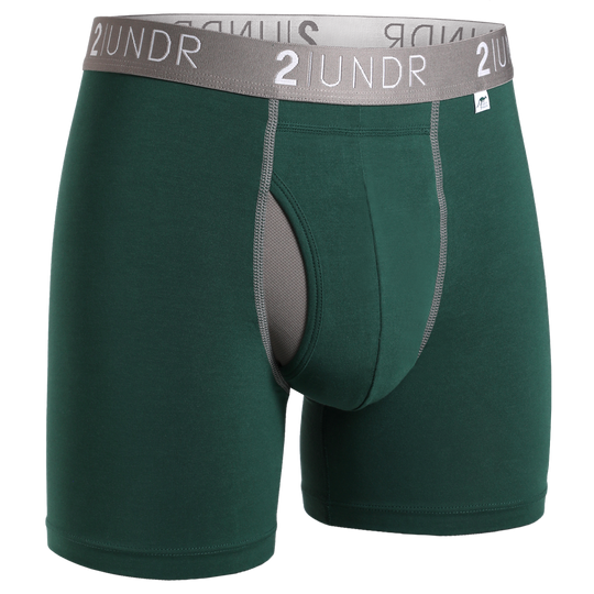 Swing Shift 6" Boxer Brief - Dark Green