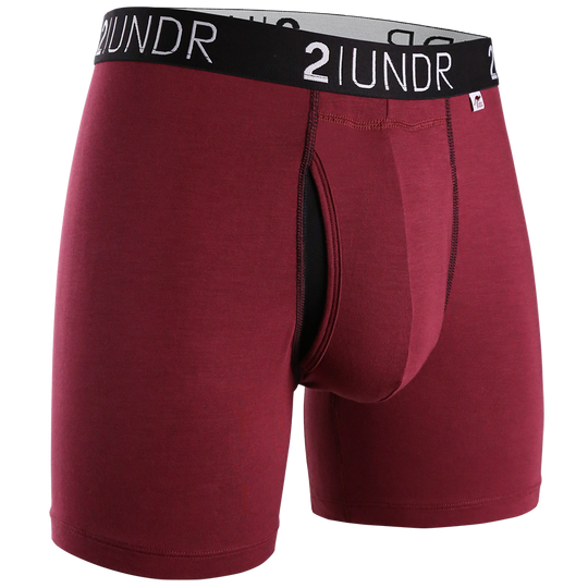 Swing Shift 6" Boxer Brief - Burgundy