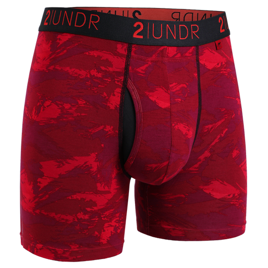 Swing Shift 6" Boxer Brief - Red Storm