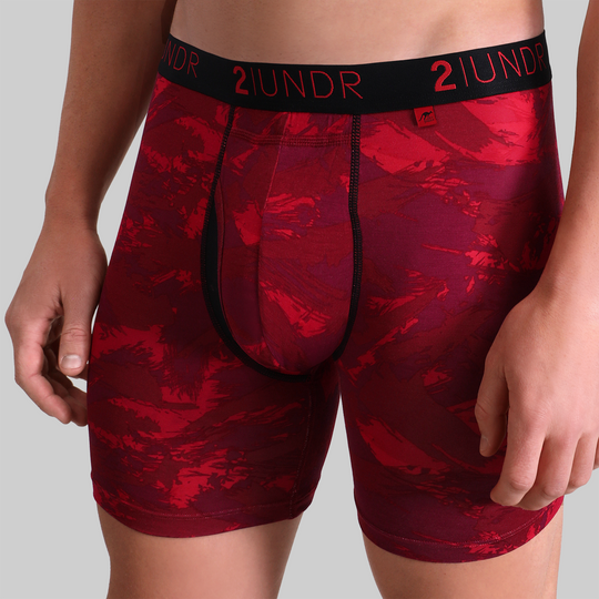 Swing Shift 6" Boxer Brief - Red Storm